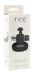 Чёрное виброкольцо Tsunami