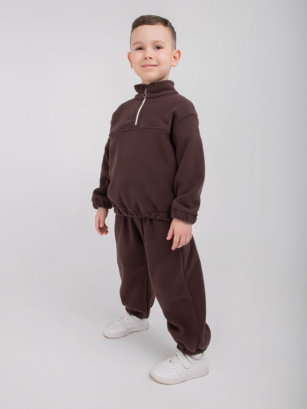 Костюм флисовый с олимпийкой "Шоколад"