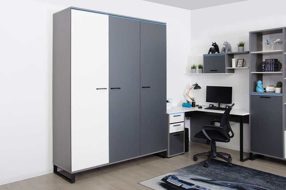 Стол компьютерный угловой С2 CARBON (Карбон)