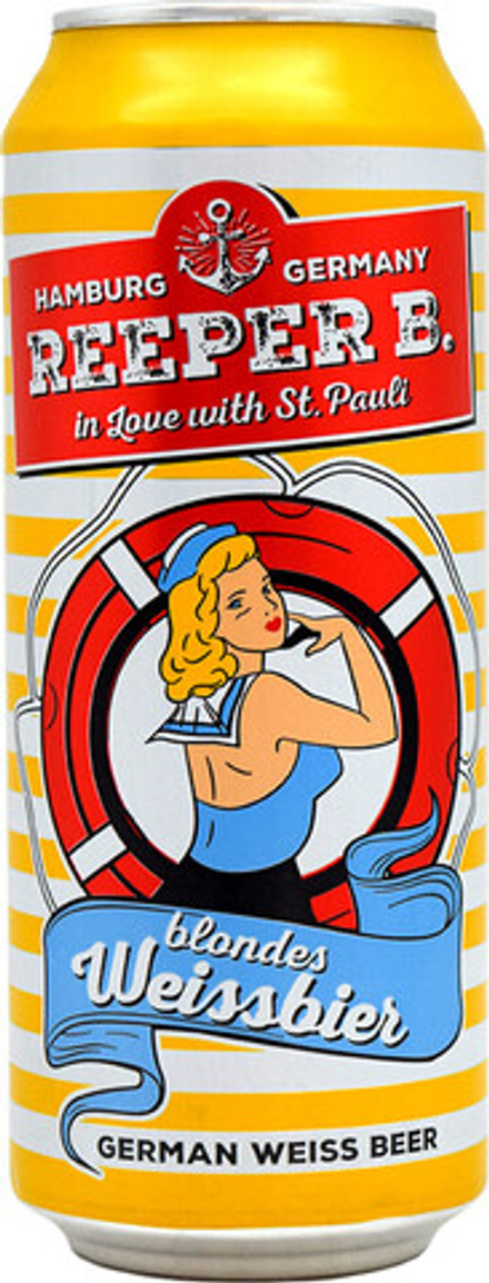 Пиво Реепер Б Вайсбир / Reeper B Weissbier 0.5 - банка