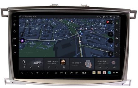 Магнитола для Toyota Land Cruiser 100, Lexus LX470 2002-2007 (экран климата снизу) - Carmedia OL-1698 QLed+2K, Android 13, UIS7870 (DUDU7), CarPlay, SIM-слот