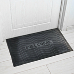 Коврик 40*60см придверный "Welcome волнистый" черный, Blabar