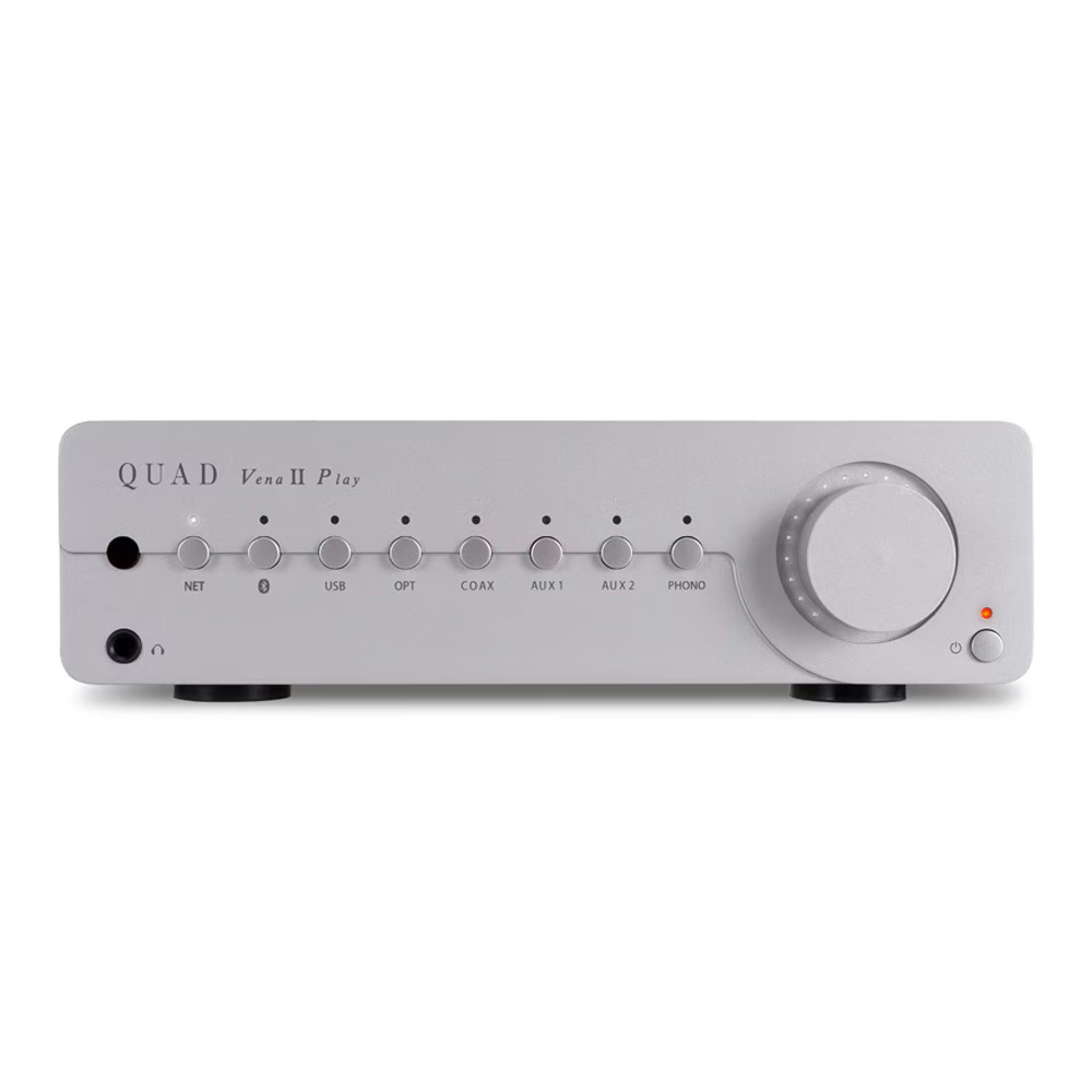 Quad Vena II Play Silver — интегральный стереоусилитель с поддержкой стриминга и мультирум