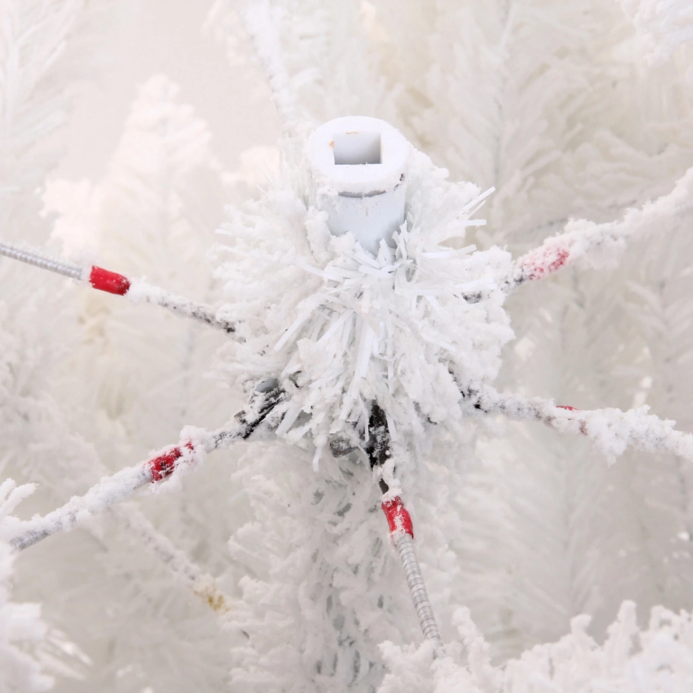 Ёлка «Звон вьюги» 180 см, ПВХ (786 веток), белый иней, Белый