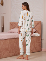 [m]Пижама штаны и рубашка с рукавами 3/4 2615