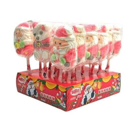 Новогодний маршмеллоу дед мороз и мишка  35 гр