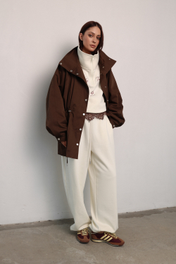 Тренч - парка шоколадная