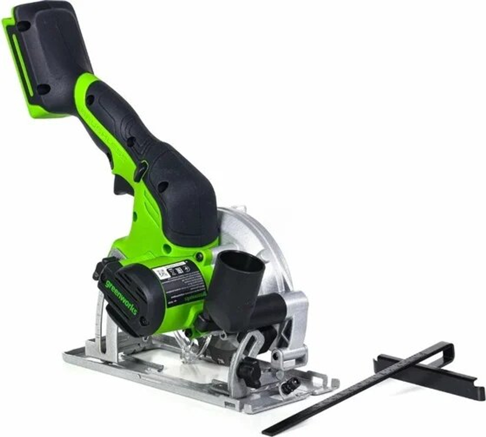 Циркулярная мини-пила аккумуляторная GREENWORKS 24V G24MCS бесщеточная, без АКБ и ЗУ (1501207)