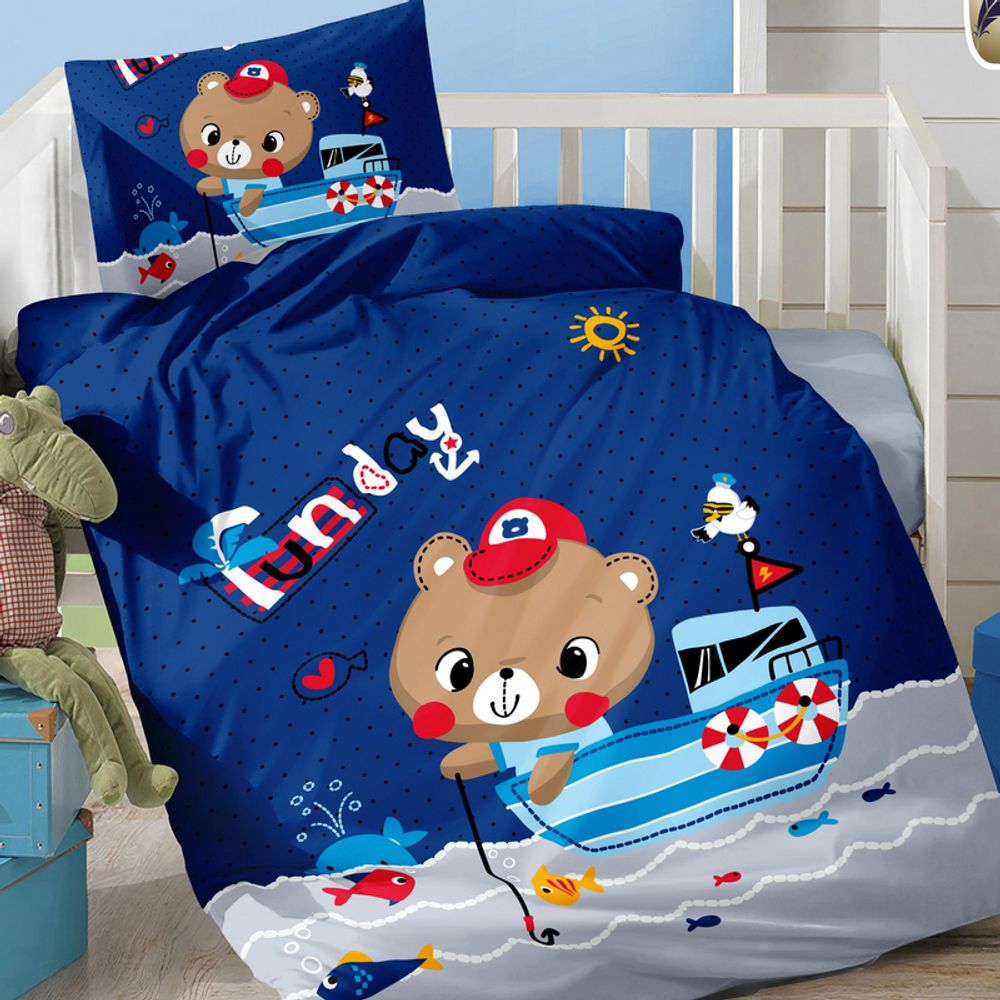 Комплект постельного белья &quot;РУ. BABY ИВТЕКС&quot; дизайн: D-061, поплин, 100% хлопок.