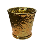 Кашпо золотистое малое
