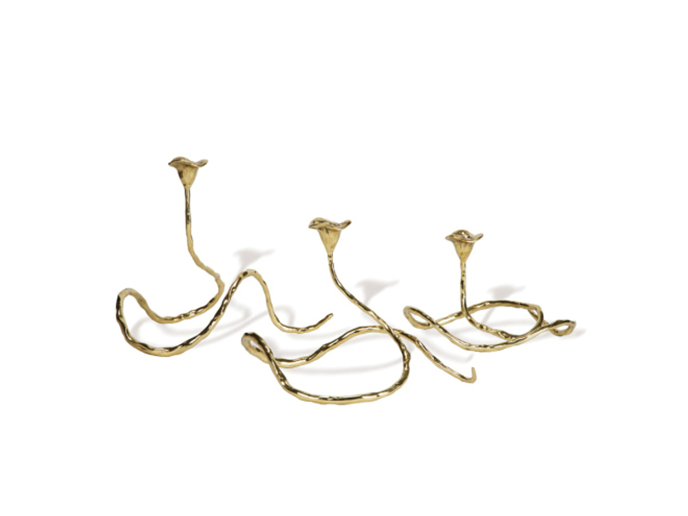 Mukul Goyal Подсвечники ИДЕН (5 предметов), золотистые MG301