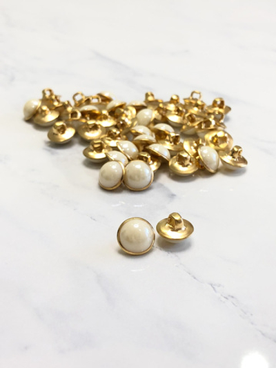 Пуговицы Золото Молочные