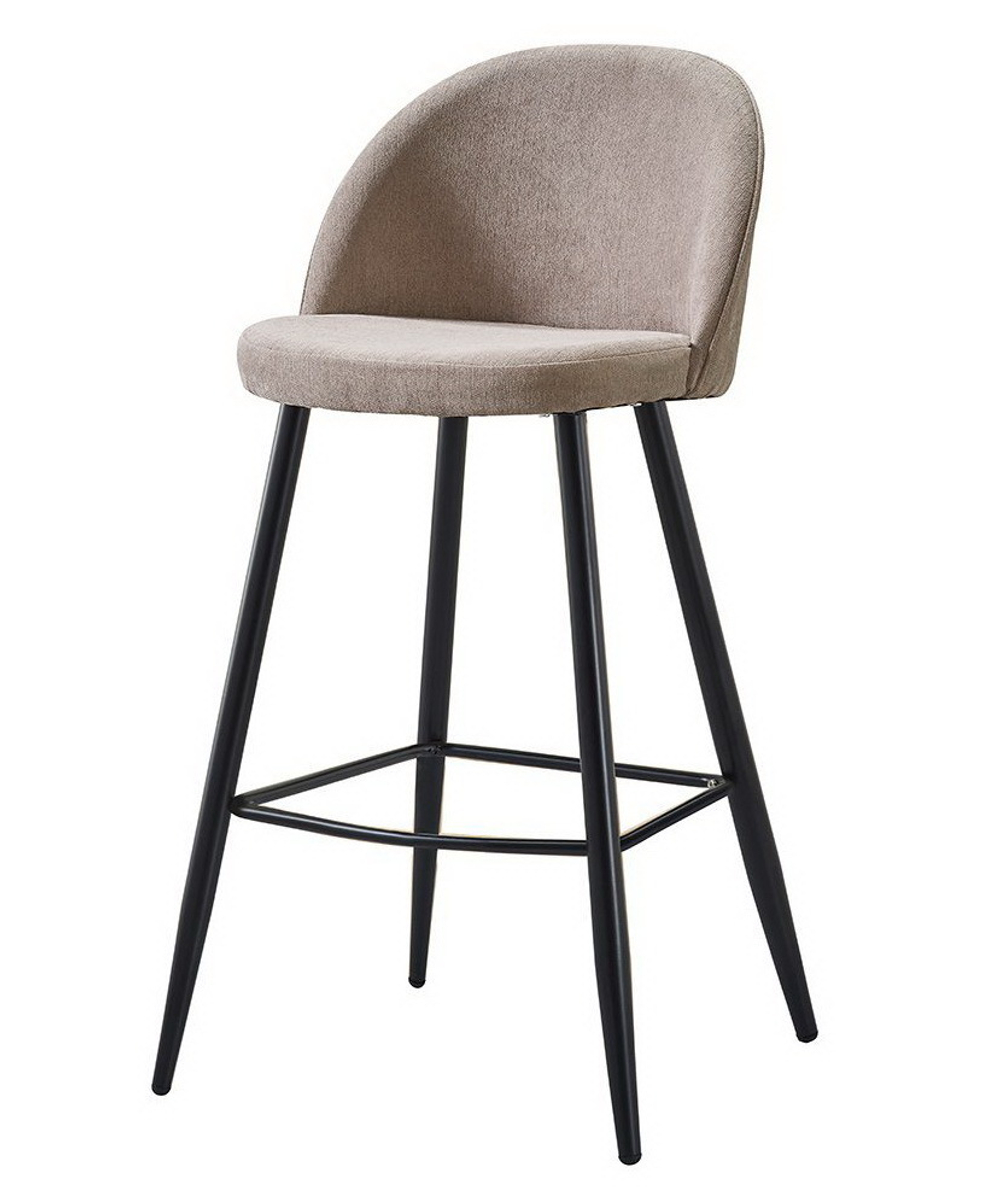 Стул барный 373B бежевый/черный