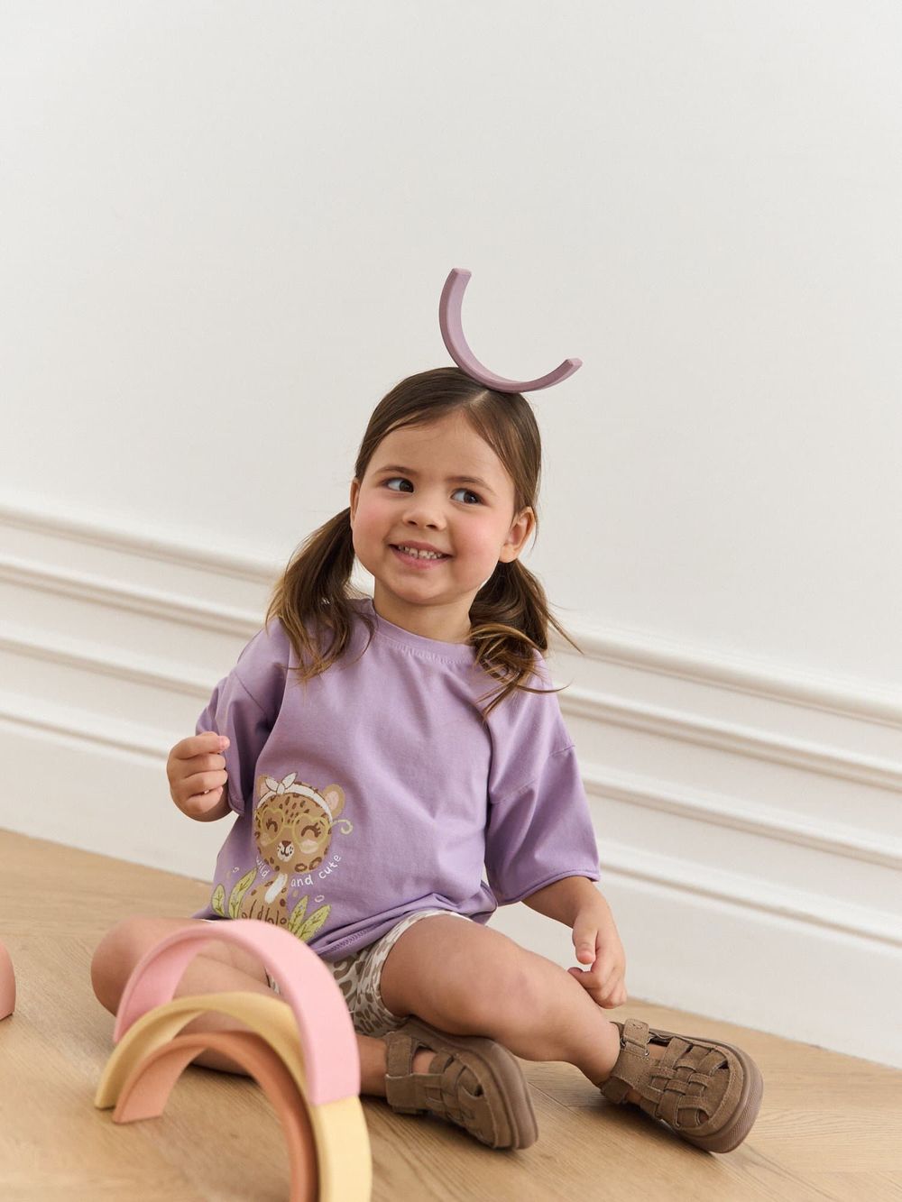 Футболка оверсайз "Лаванда" с принтом 0+