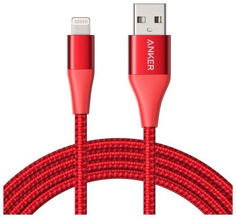 Кабель Anker PowerLine+ II Lightning Cable 1.8 м (A8453) (Red) для iPod, iPhone, iPad