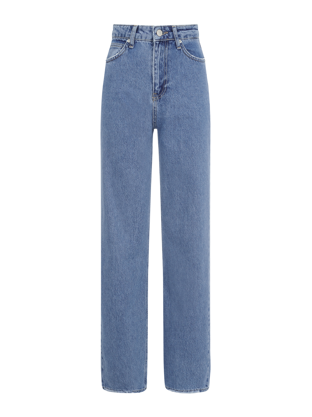 Джинсы прямые голубые