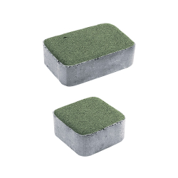 Тротуарная плитка КЛАССИКО - Гранит Зеленый, комплект из 2 видов плит