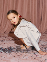 Платье с длинным рукавом Mjölk Экрю, с воланом