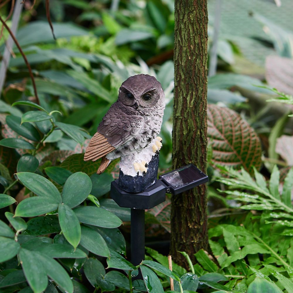 USL-S-829-PM290 BROWN OWL Садовый светильник на солнечной батарее Филин. 1 светодиод. Теплый белый свет. 1xАA Ni-Mh аккумулятор в-к. IP44. TM Uniel