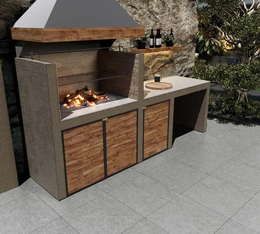 Керамогранит, Creanza, BOTTEGA GRIS, 600x600 мм, матовая рельефная R11