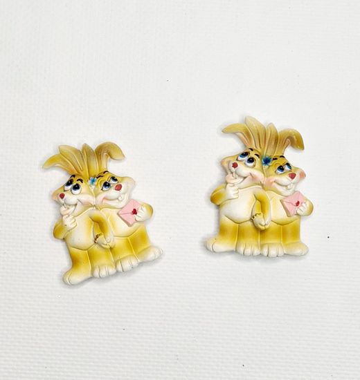 Набор магнитов Зайцы с письмом, 2шт