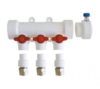 Коллекторы с воздухоотводчика KALDE 5 вых/синий