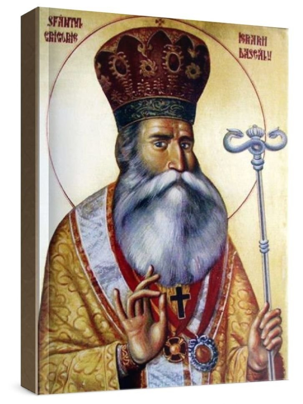 Григорий Валашский (рукописная икона)