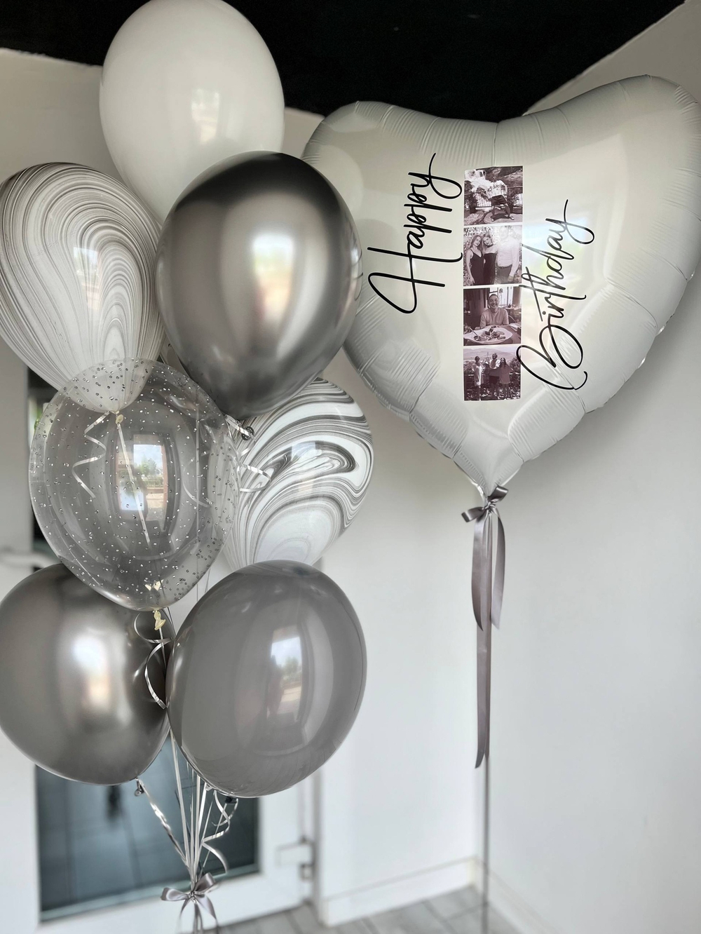 Воздушные шары для мужчины с фото Happy Birthday №3424