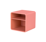 Подставка для канц.принадлежностей Deli Nusign 84х84х86мм 2 отд. коралловый NS011Pink