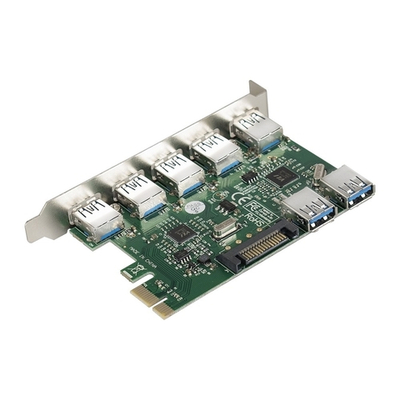 Контроллер USB Exegate EX283717RUS Контроллер EXE-317 PCI-E 2.0, 5*USB3.0 ext + 2*USB3.0 int, разъем доп.питания (OEM)