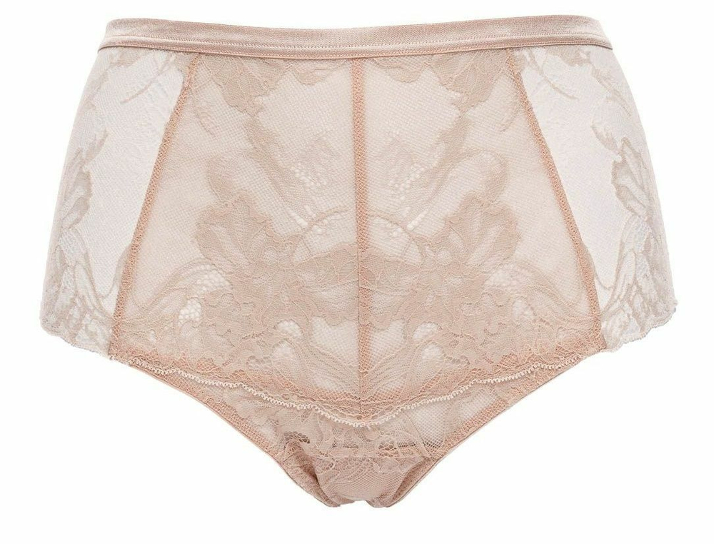 Телесные высокие трусики-стринги Sublime (Размер: 40) (Цвет: телесный)