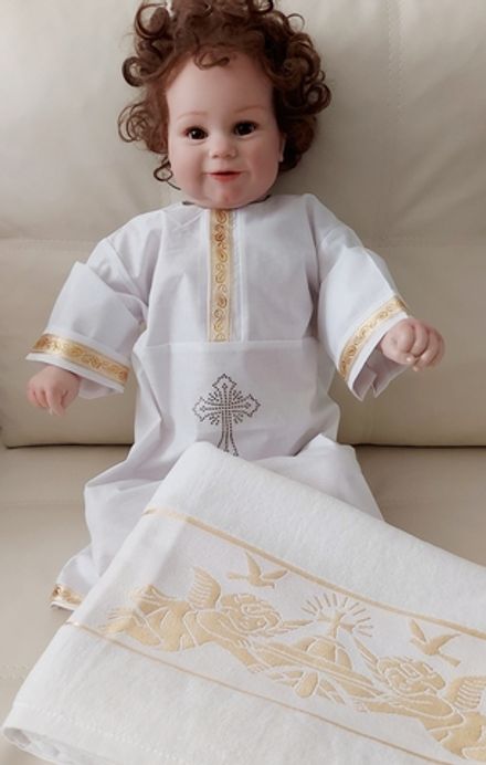 Крестильный набор р-р 68-78 "Иван"