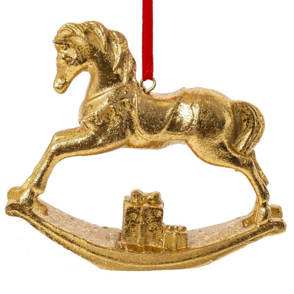 GAEM Фигурка декоративная подвесная "Лошадка-качалка", L9,5 W2 H8,5 см, 2в.