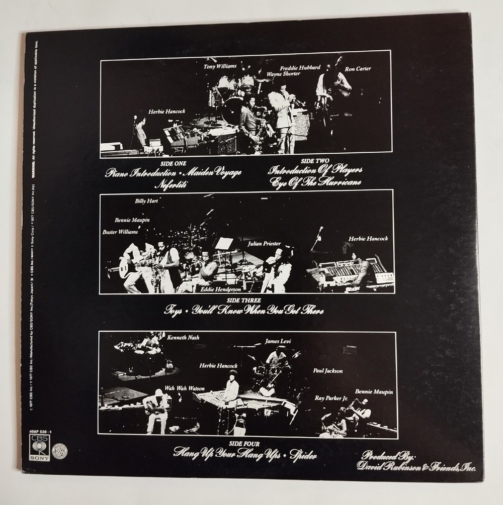 Винтажная виниловая пластинка LP Herbie Hancock V.S.O.P. (Japan 1977) (Obi)