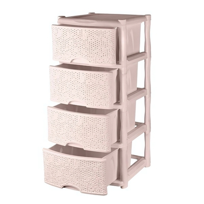 Комод Keeplex Fiori четырехсекционный 48х41х94,5см бежевый топаз