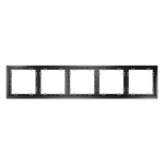 Рамка пластиковая VOLTUM S70 на 5 постов, (титан)
