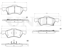 Колодки тормозные диск. передние UNIO BRP-20417
