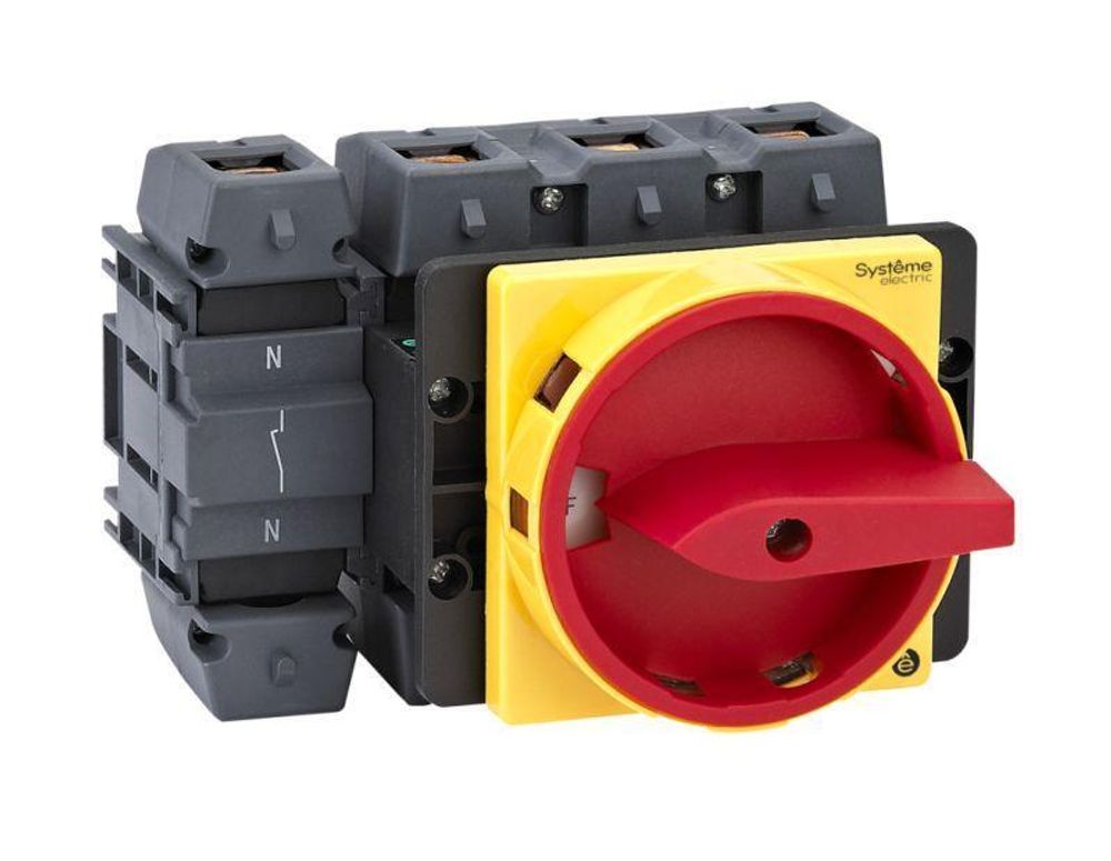 Выключатель-разъединитель 4п 175А IP20 с красн. рукоят. на дверцу 4 винтами с замком SE MSD175410R Выключатель-разъединитель 4п 175А IP20 с красн. рукоят. на дверцу 4 винтами с замком SE MSD175410R