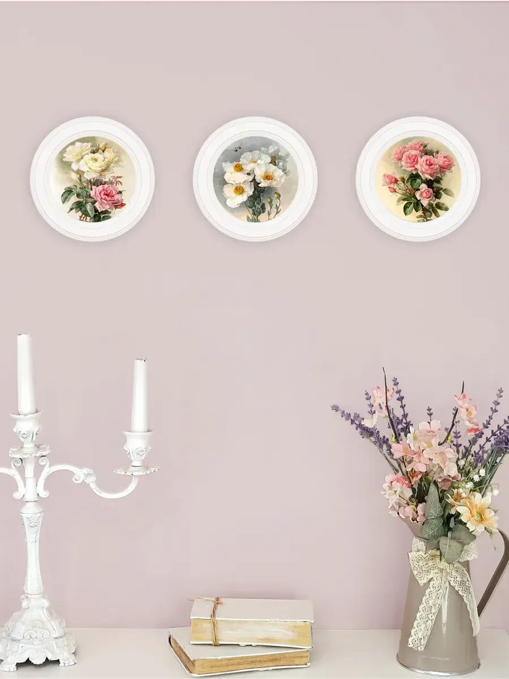 Картины на стену интерьерные на холсте 3 шт. 17.5 см