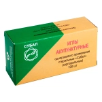 Иглы корпоральные Субал 0,25x40 мм с ручкой из нержавеющей стали 100 шт ламинированная бумага