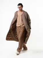 Куртка Dryg стежка длинная песочная