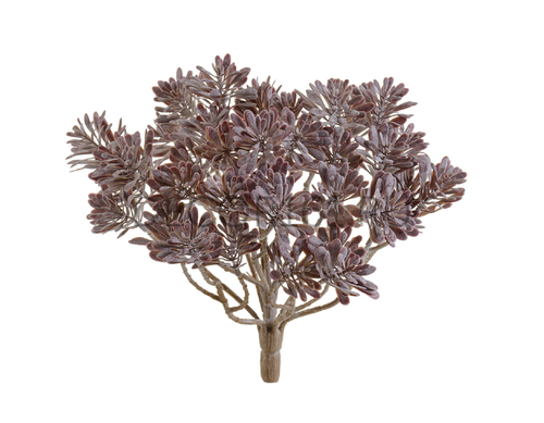 Дасти Миллер фиолетово-зелёный припылённый куст (пластик) см 12/144 20.5936PU