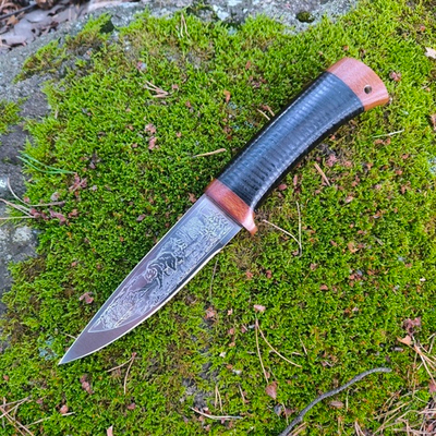 Нож НС-18 Нургуш, гравировка (Златоуст)