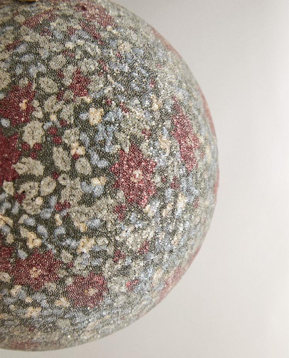 ZARA HOME ЁЛОЧНОЕ УКРАШЕНИЕ "ШАР С ЦВЕТОЧНЫМИ УЗОРАМИ, РАЗНОЦВЕТНЫЙ