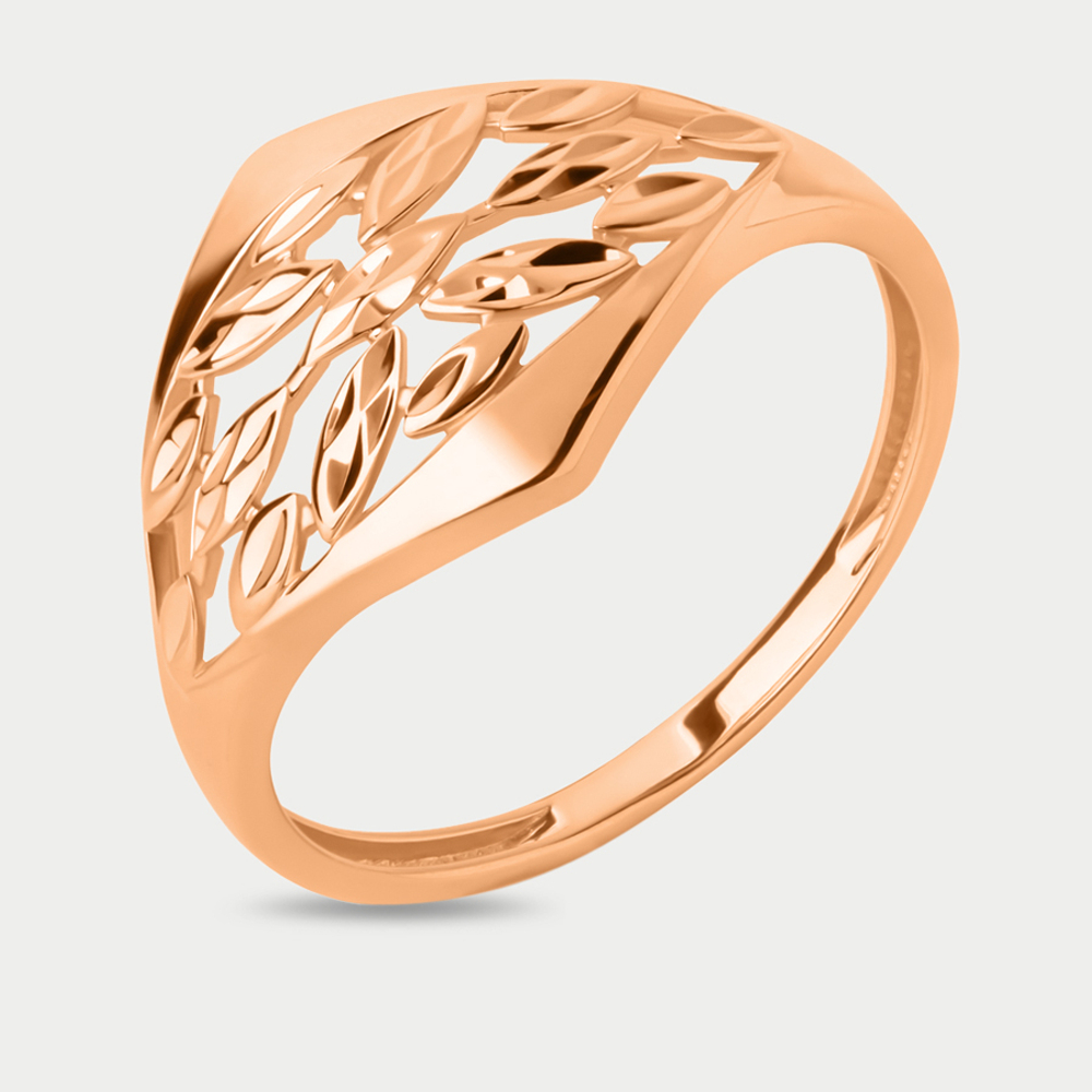 Кольцо женское из розового золота 585 пробы без вставок (арт. 024741-1010)