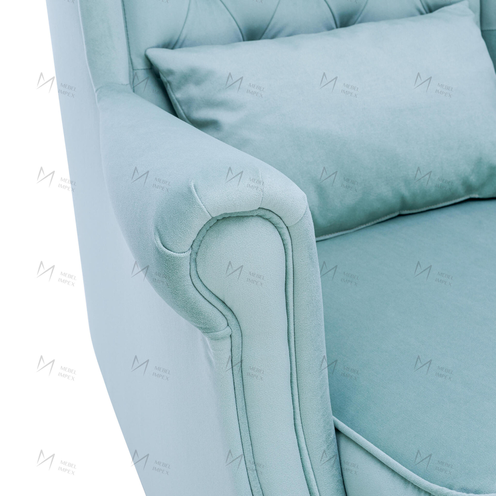 Кресло Leset Винтаж, ножки венге, ткань V14, компаньон V14
