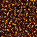 Японский бисер TOHO Round 8/0 (№34), с внутренним серебрением, прозрачный