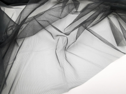 Бюстовая неэластичная сетка, Lauma, темно-серый, (BS-2788)