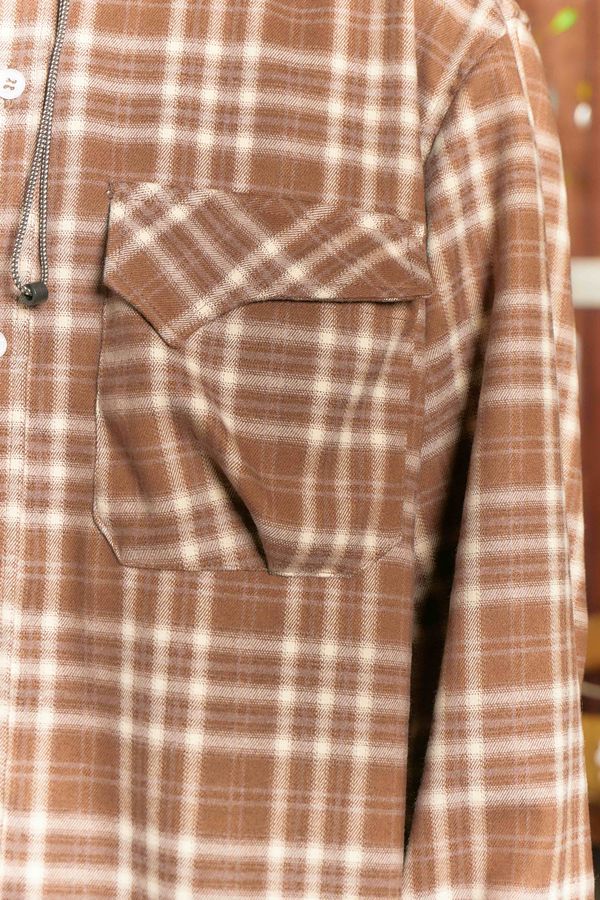 Рубашка Human Flannel Brown - фото 18