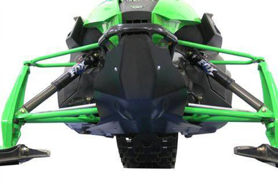 Защита картера для снегохода зеленая Arctic Cat